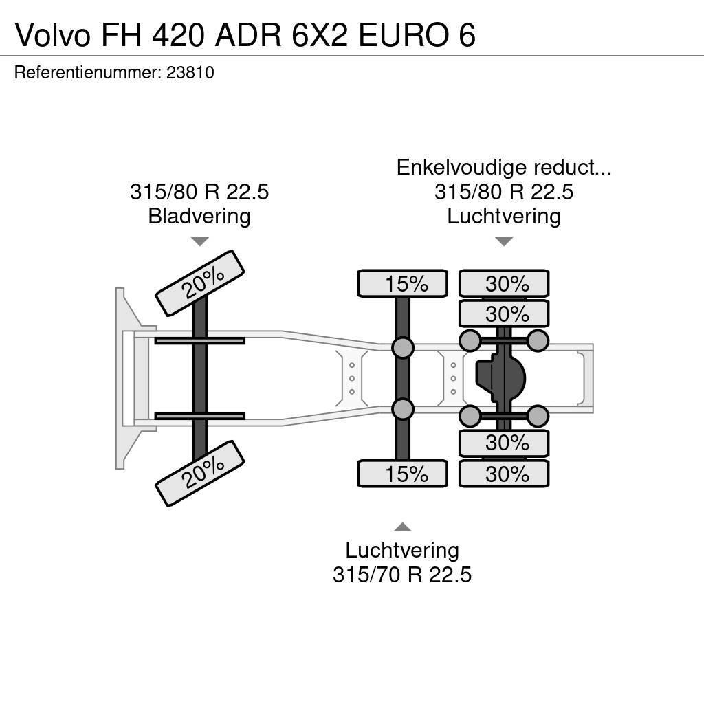 Volvo FH 420 ADR 6X2 EURO 6 Tracteur routier