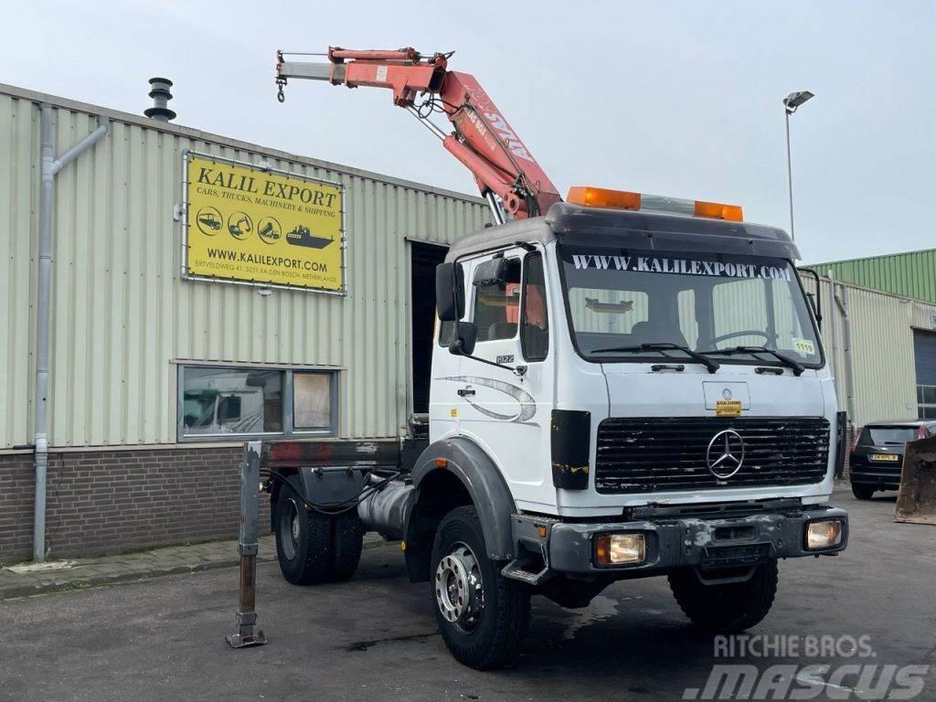 Mercedes-Benz SK 1922 Tractor 4x4 With Crane Full Spring V6 Big Tracteur routier