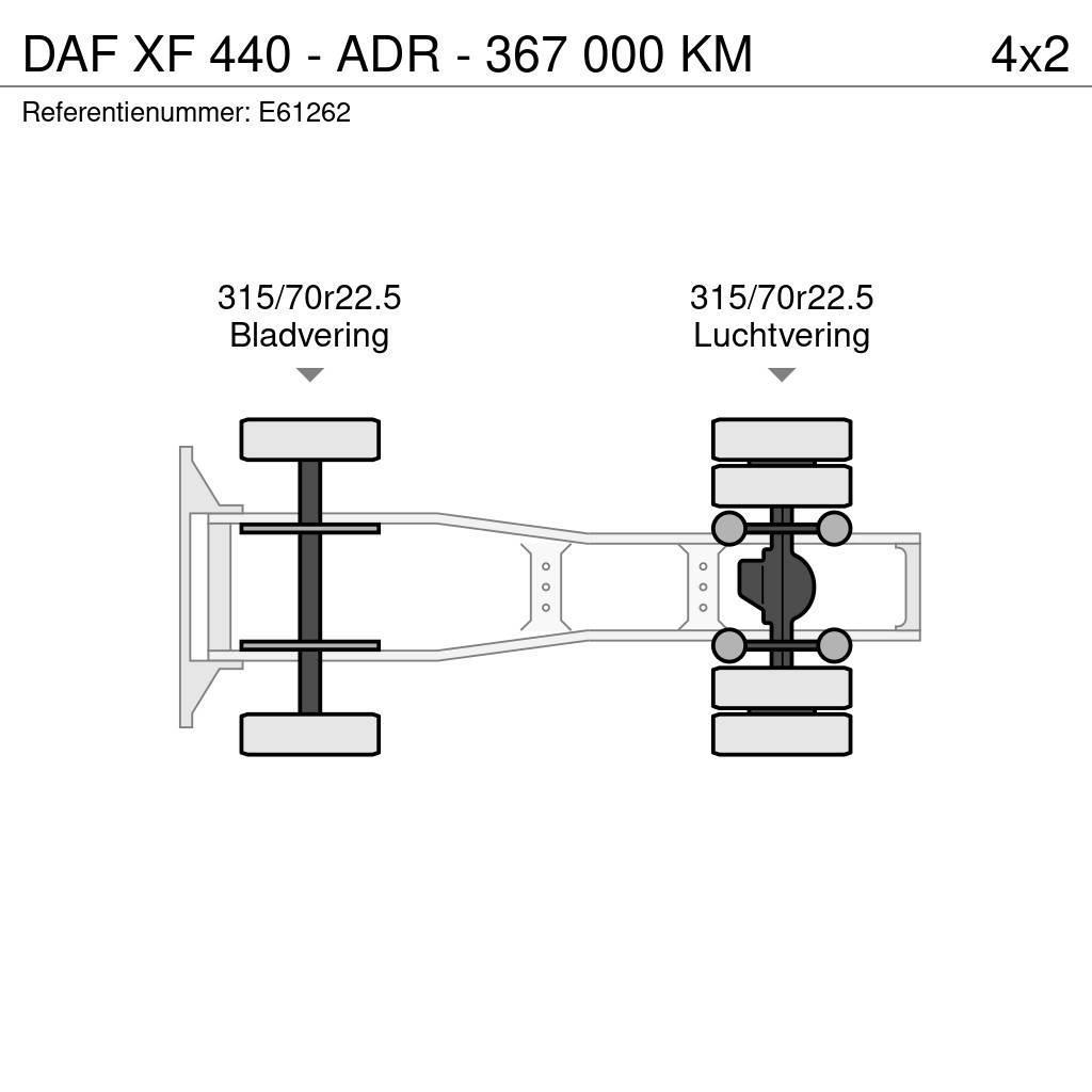 DAF XF 440 - ADR - 367 000 KM Tracteur routier