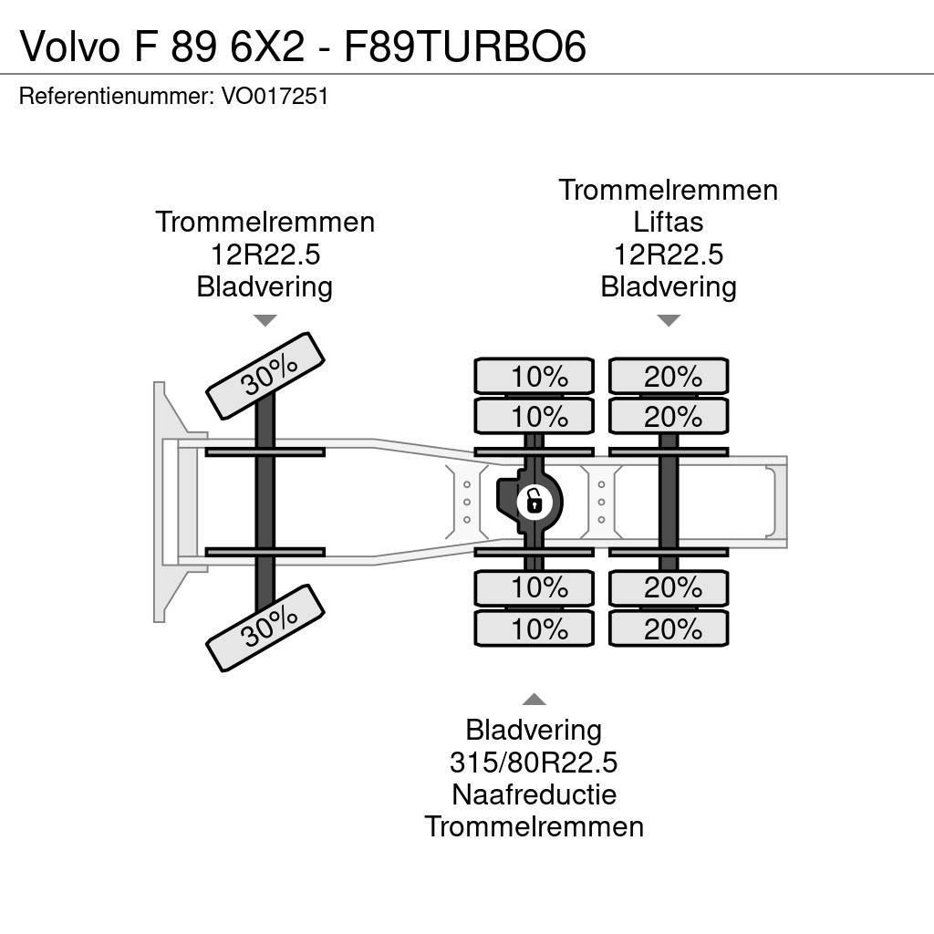 Volvo F 89 6X2 - F89TURBO6 Tracteur routier