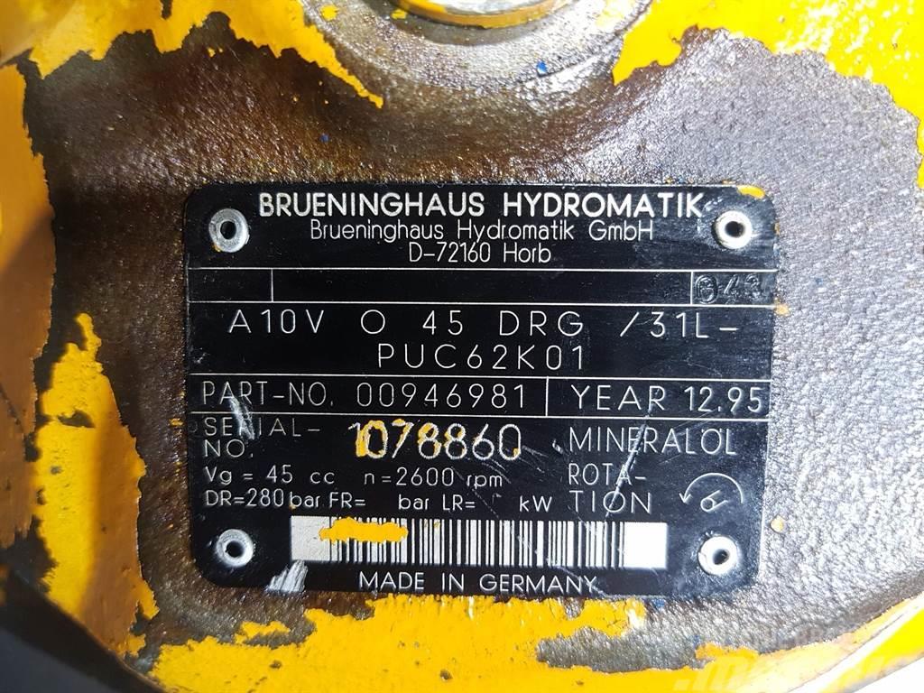 Brueninghaus Hydromatik A10VO45DRG/31L Hydraulique
