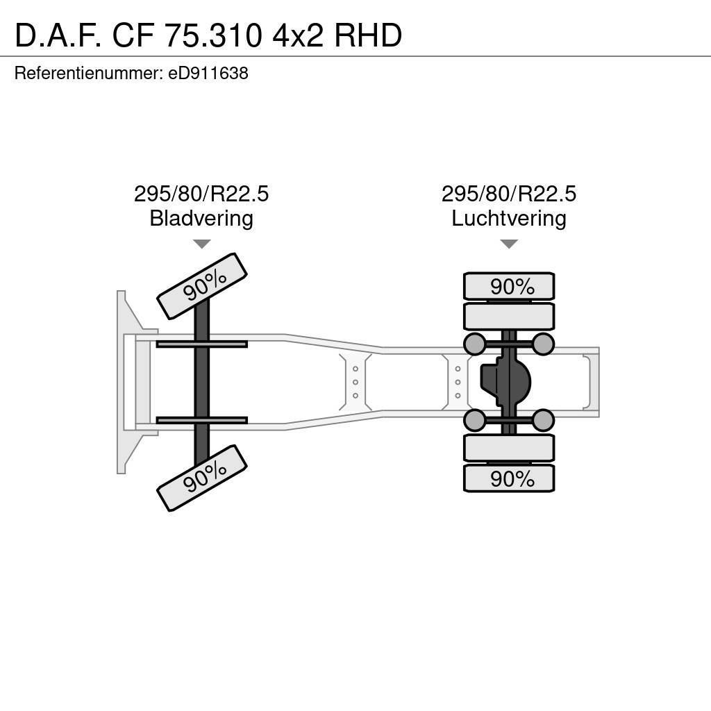 DAF CF 75.310 4x2 RHD Tracteur routier