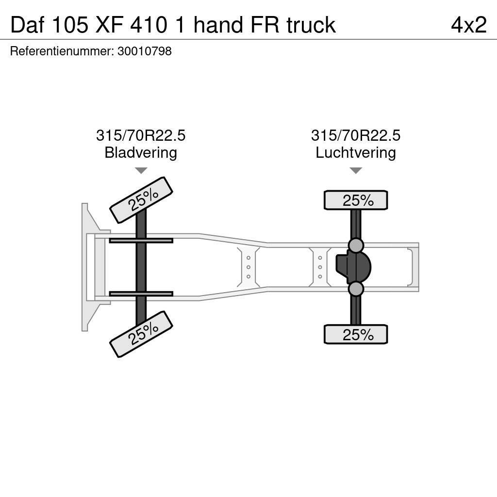 DAF 105 XF 410 1 hand FR truck Tracteur routier