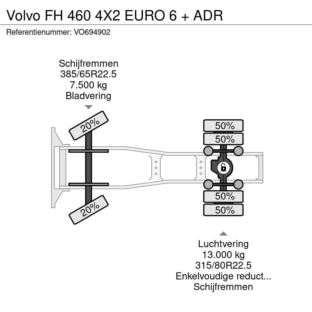Volvo FH 460 4X2 EURO 6 + ADR Tracteur routier