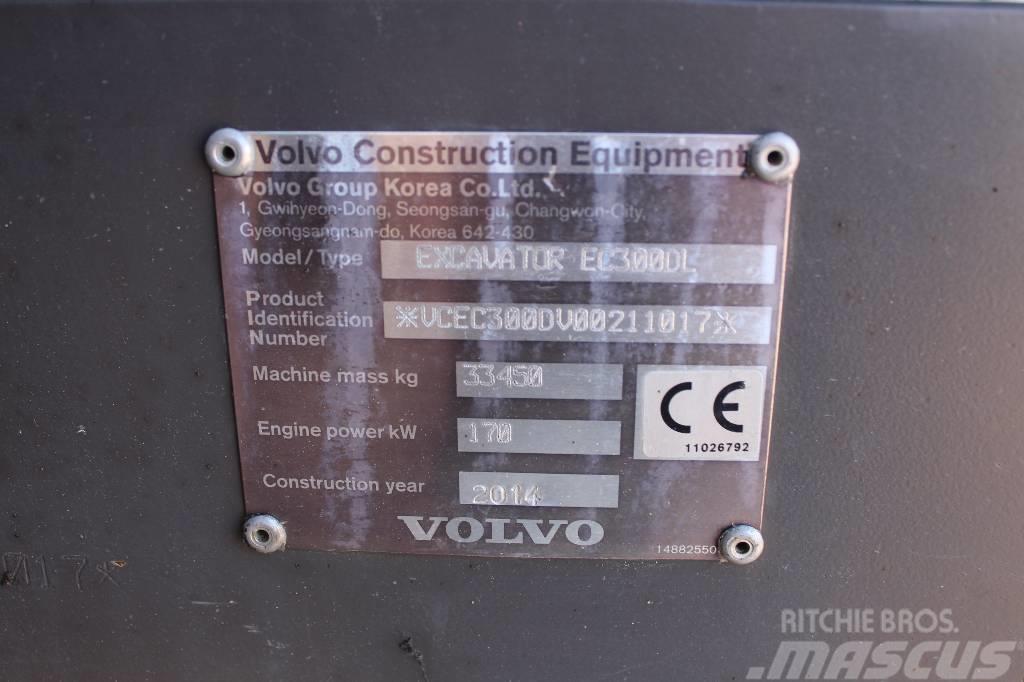 Volvo EC 300 D L / Pyörittäjä, Leica 3D, Kuokkakauha, YM Pelle sur chenilles
