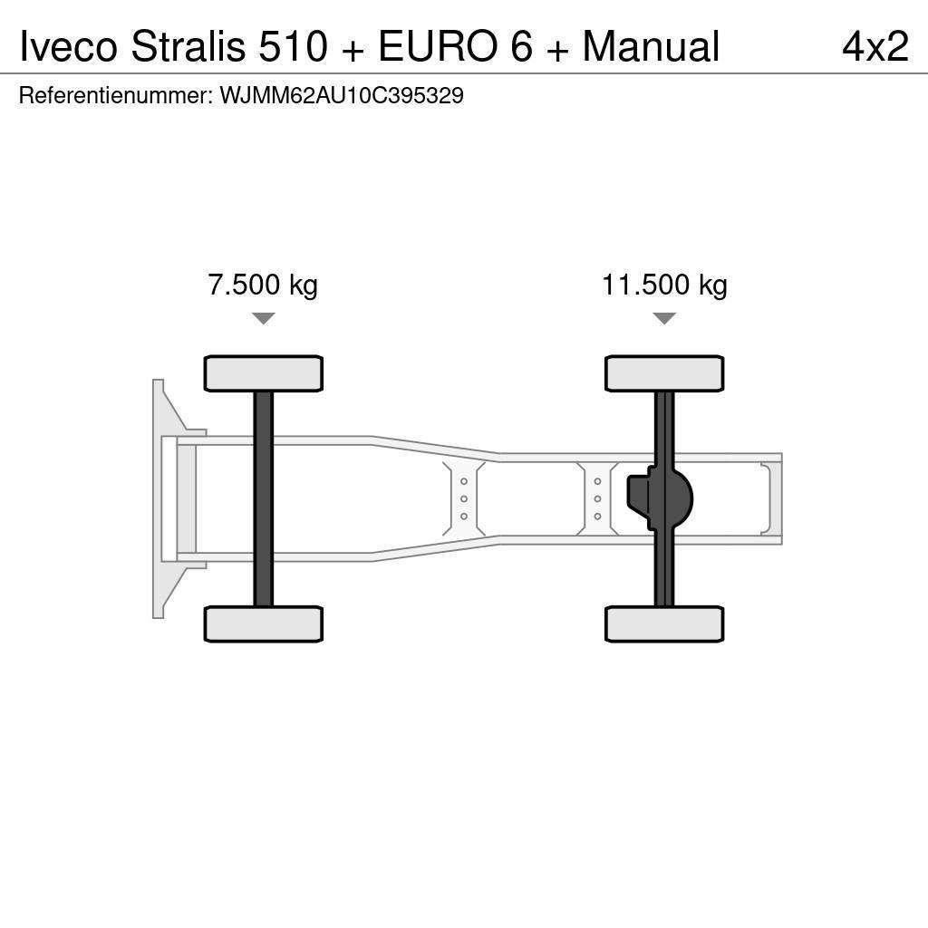 Iveco Stralis 510 + EURO 6 + Manual Tracteur routier