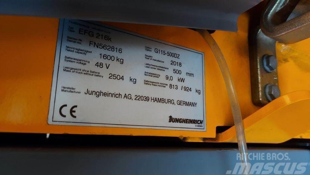 Jungheinrich EFG 216 K // SS // ZV // Duplex // HH 5000mm Chariots élévateurs électriques