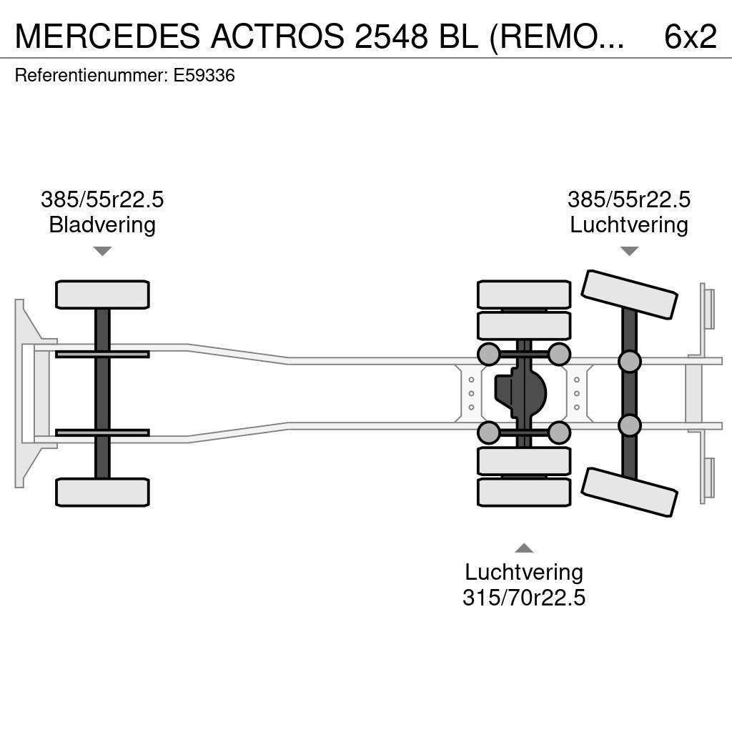 Mercedes-Benz ACTROS 2548 BL (REMORQUE:+6.000€) Camion à rideaux coulissants (PLSC)