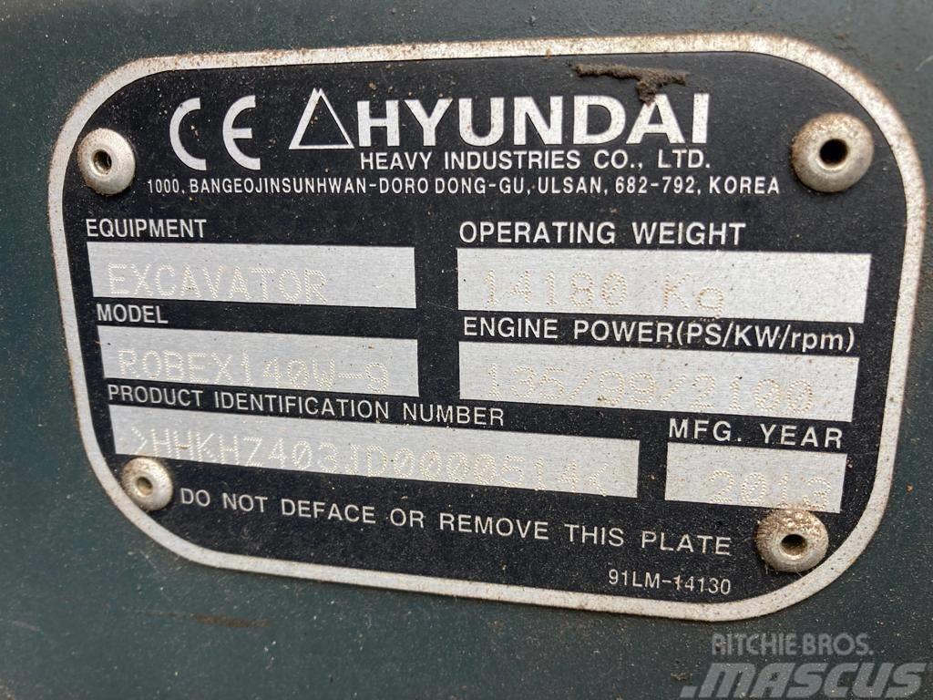 Hyundai Robex 140 W-9 Pelle sur pneus