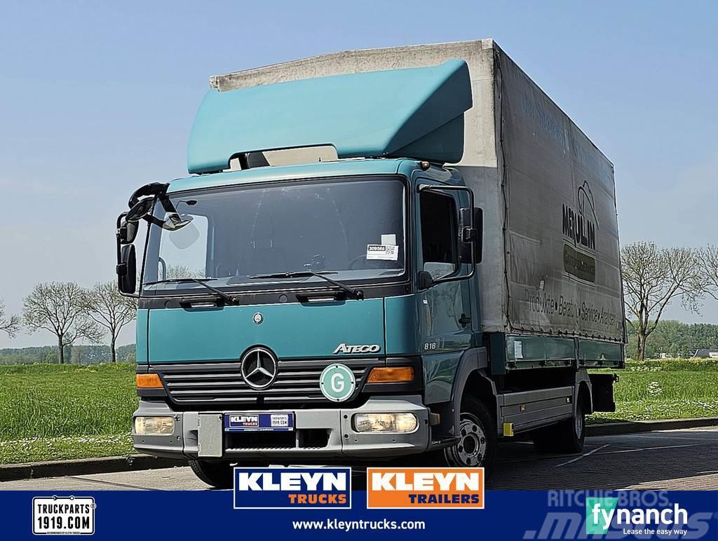 Mercedes-Benz ATEGO 818 manual german truck Camion à rideaux coulissants (PLSC)