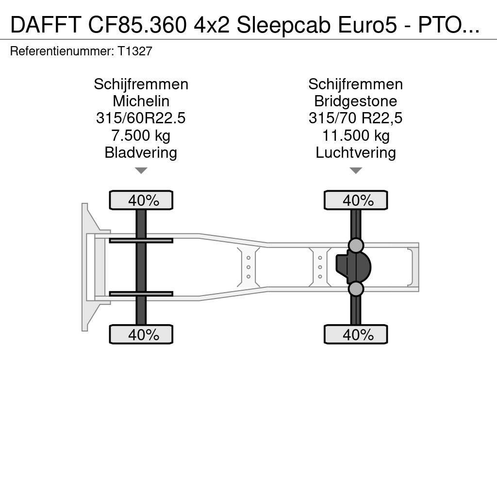 DAF FT CF85.360 4x2 Sleepcab Euro5 - PTO Prep - 3-Spaa Tracteur routier
