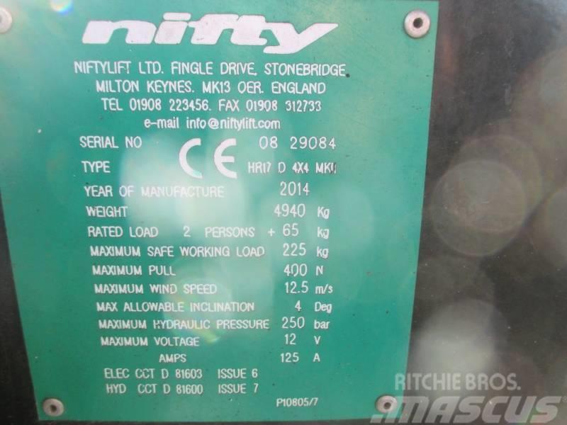 Niftylift HR 17 D 4x4 Nacelles articulées