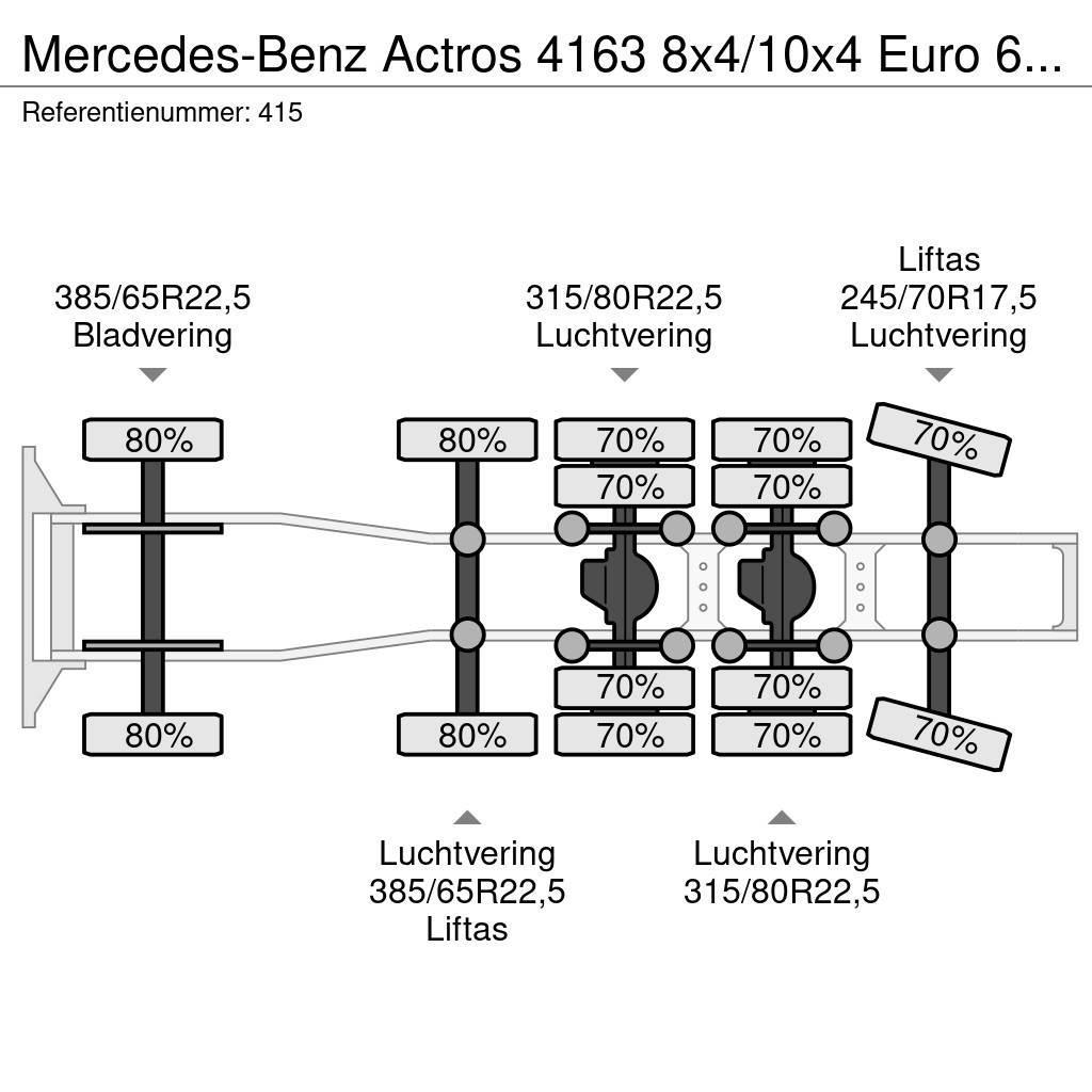 Mercedes-Benz Actros 4163 8x4/10x4 Euro 6 Titan Andockanhanger H Tracteur routier