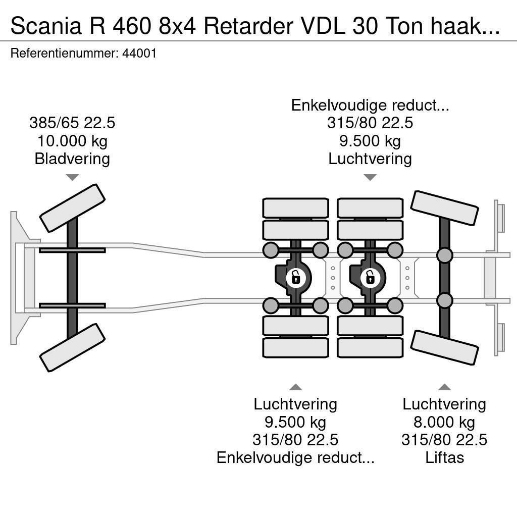 Scania R 460 8x4 Retarder VDL 30 Ton haakarmsysteem NEW A Camion ampliroll