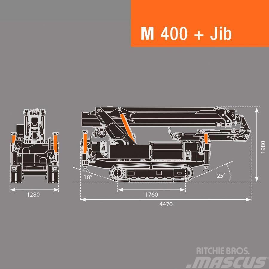 BG Lift M400 Minikraan / Mini-rupskraan / Glaskraan Mini grue