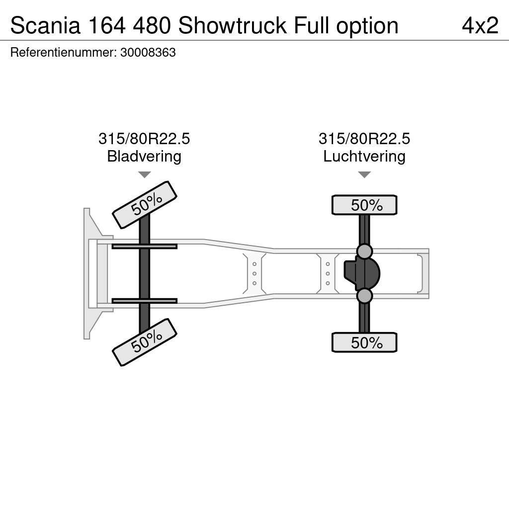 Scania 164 480 Showtruck Full option Tracteur routier