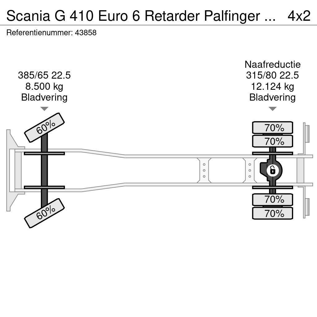 Scania G 410 Euro 6 Retarder Palfinger 15 Ton haakarmsyst Camion ampliroll