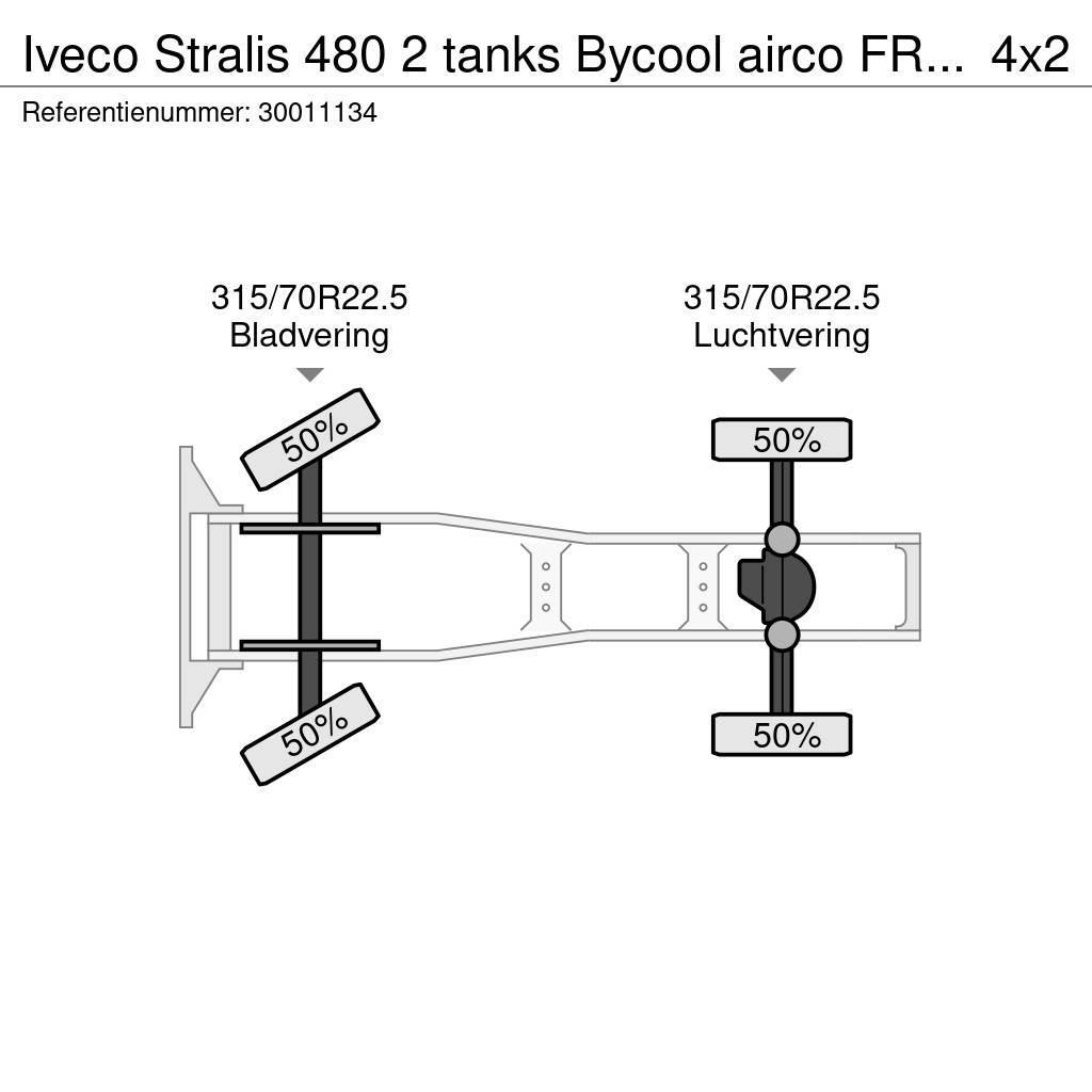 Iveco Stralis 480 2 tanks Bycool airco FR truck 7x venti Tracteur routier