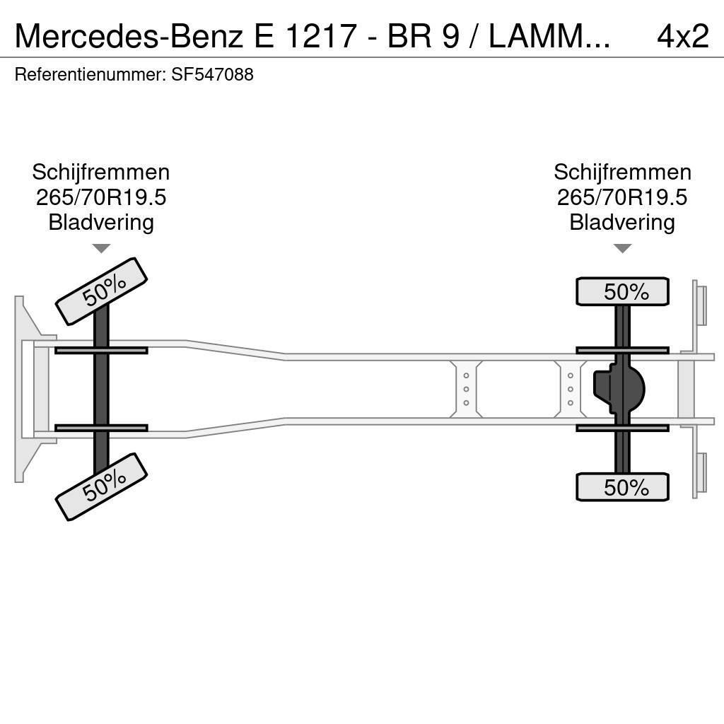 Mercedes-Benz E 1217 - BR 9 / LAMMES - BLATT - SPRING / EFFER KR Camion plateau