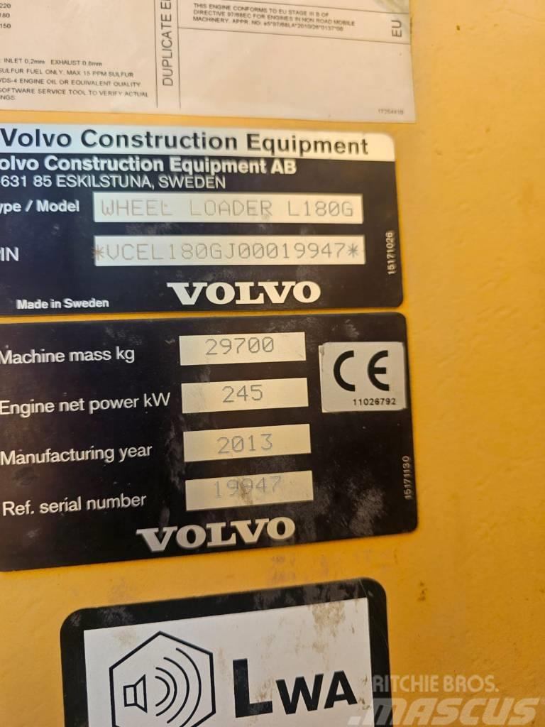 Volvo L180G capacity 6,1 m3 with weight / l150 l180 Chargeuse sur pneus