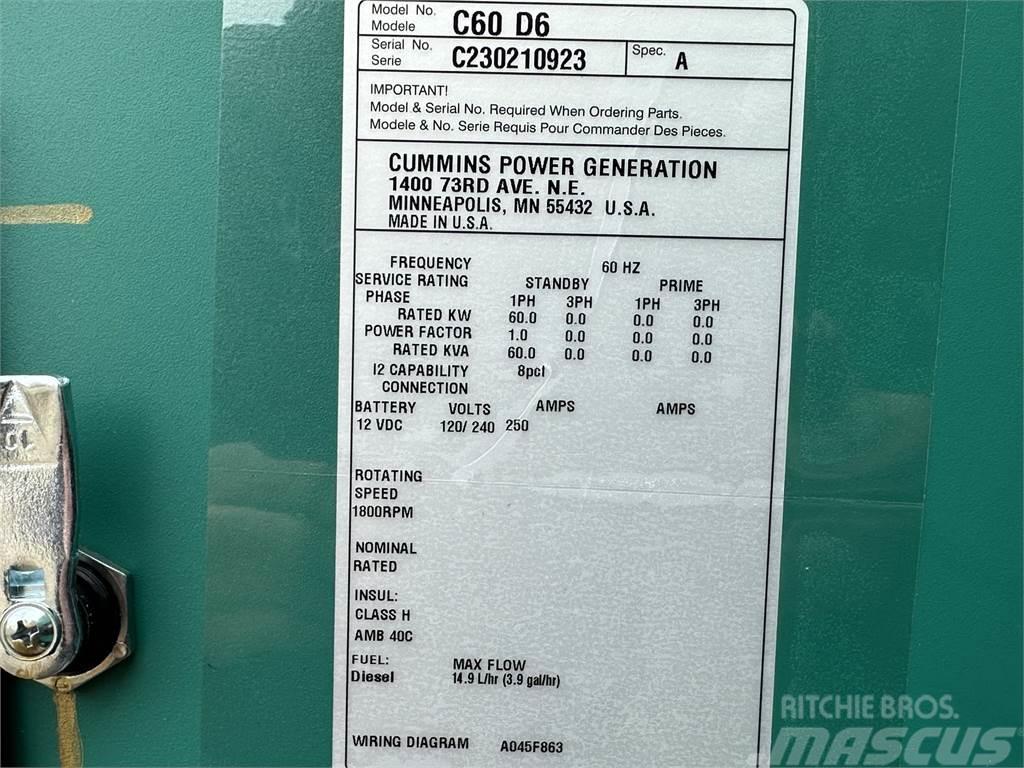 Cummins C60D6C Générateurs diesel