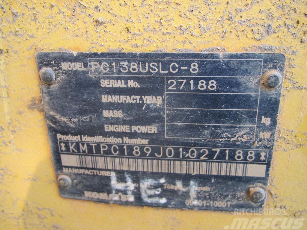 Komatsu PC 138 USLC-8 Pelle sur chenilles