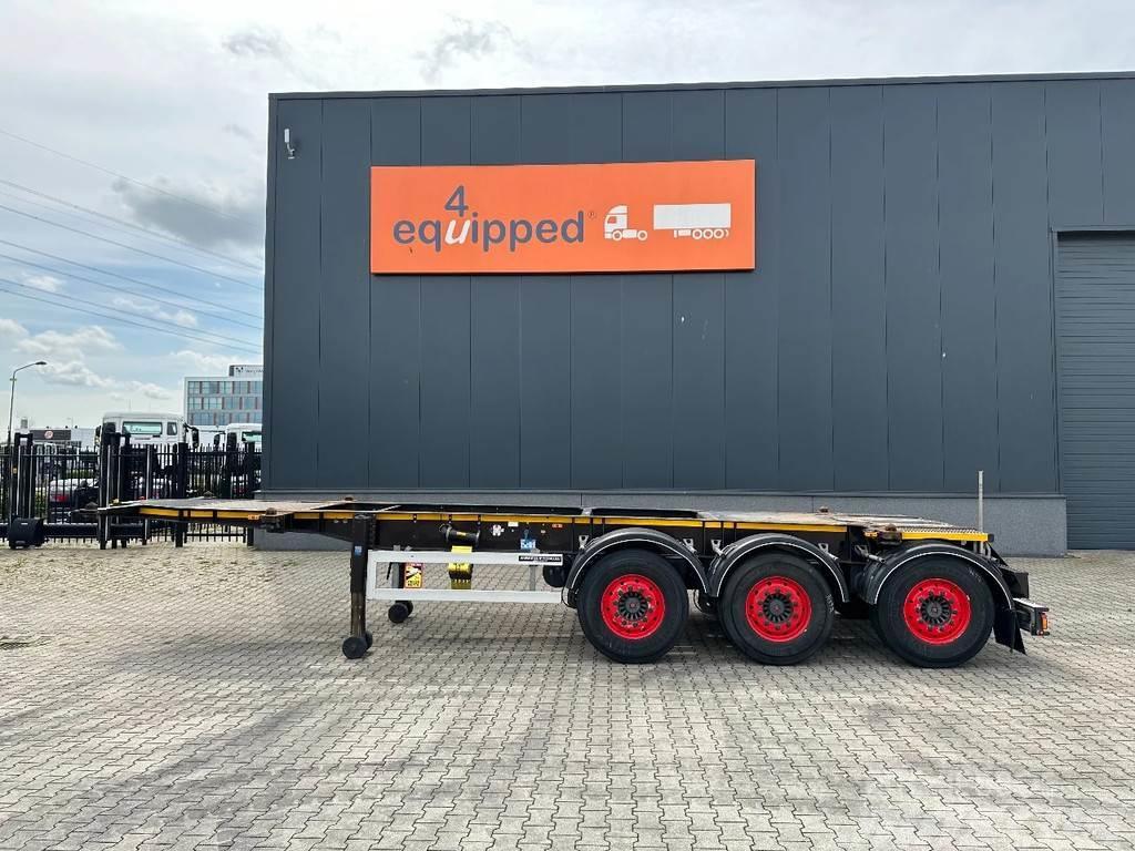 Burg 20FT ADR-Chassis, empty weight: 3.690kg, SAF INTRA Semi remorque porte container