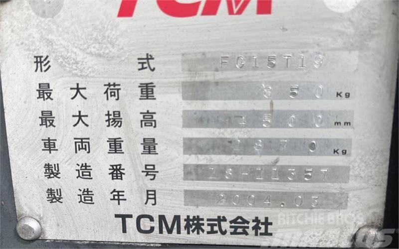 TCM FG15T19 Autres Chariots élévateurs