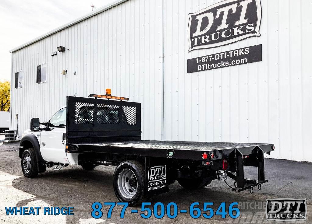 Ford F450 XLT 12' Flatbed Truck, Diesel Auto, Steel Dia Camion plateau