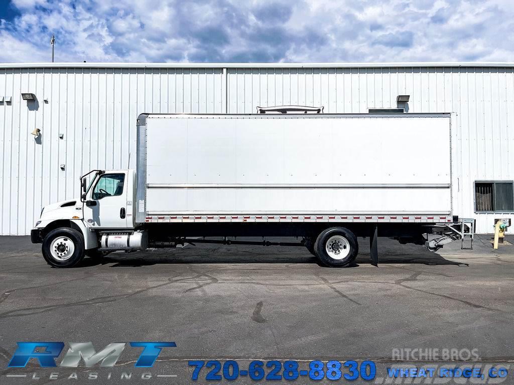 International MV607 26' Box Truck, Lift Gate & Ramp Camion Fourgon