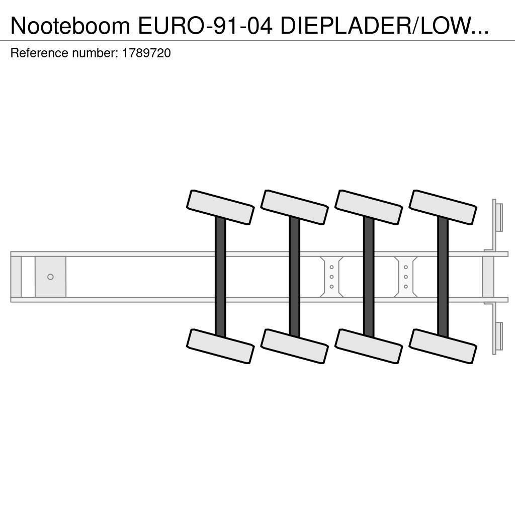 Nooteboom EURO-91-04 DIEPLADER/LOWLOADER/TIEFLADER Semi remorque surbaissée