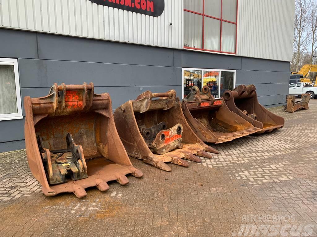 Hitachi Buckets/loffels with couplers ZX470/520 Godet