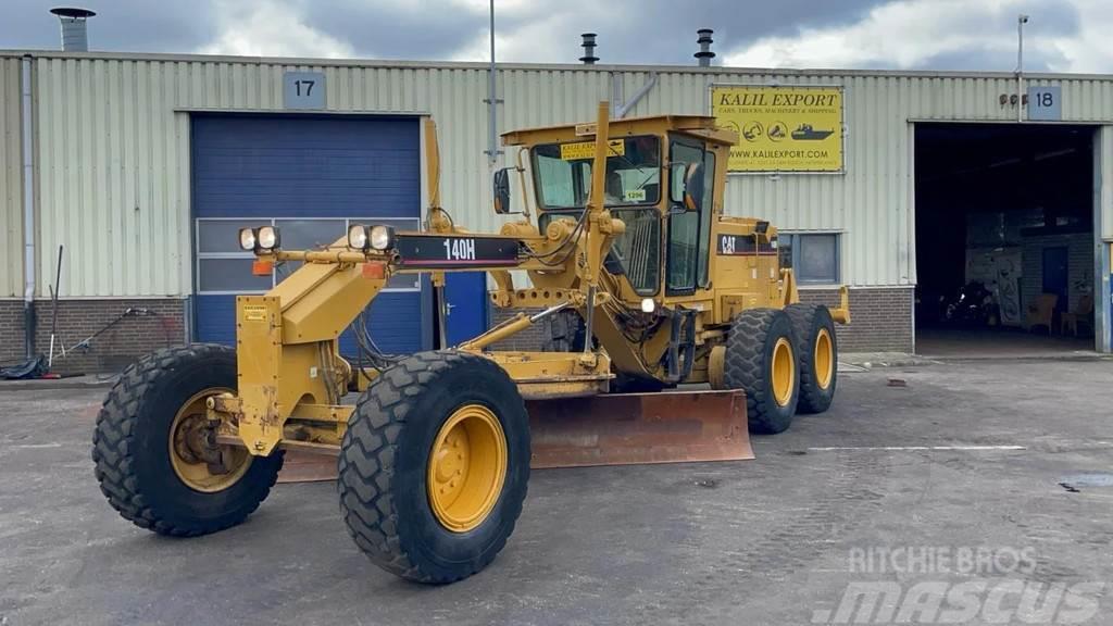 CAT 140H Motor Grader with Ripper Airco Good Condition Niveleuse