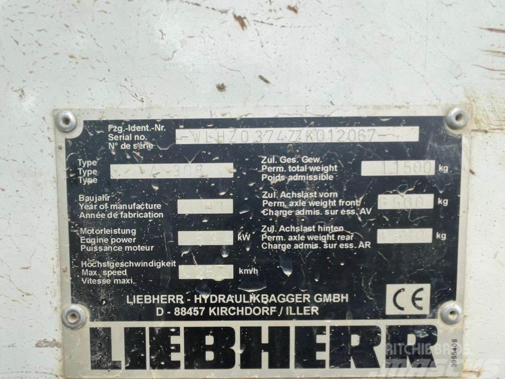 Liebherr A 308 Pelle sur pneus
