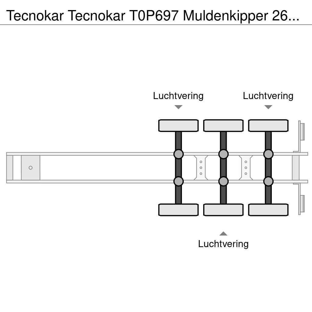  Tecnokar T0P697 Muldenkipper 26cbm Benne semi remorque