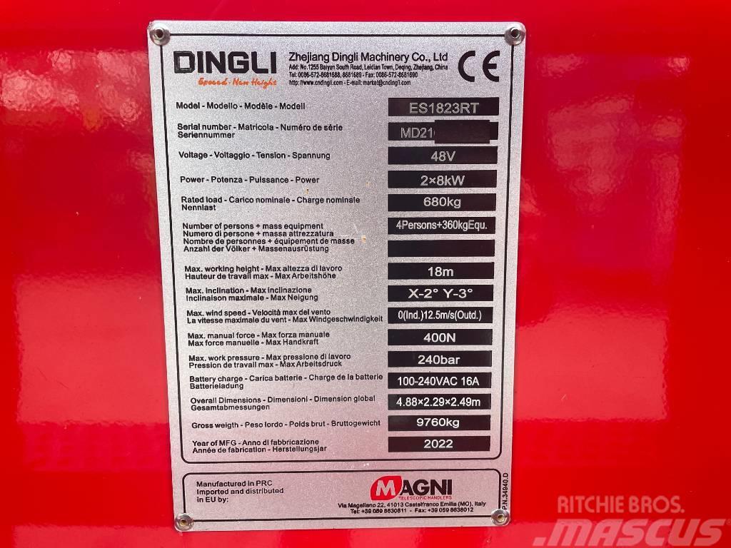 Magni ES1823RT, 18m electric scissor lift, like GS5390 Nacelle ciseaux