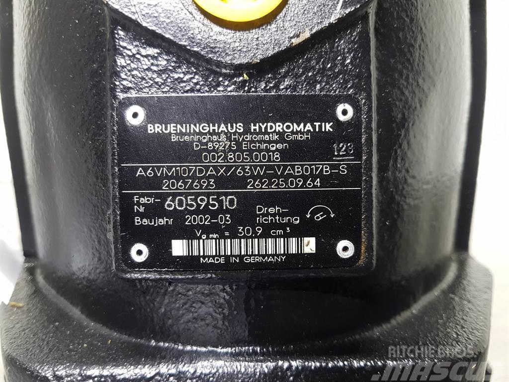 Brueninghaus Hydromatik A6VM107DAX/63W - Drive motor/Fahrmotor/Rijmotor Hydraulique