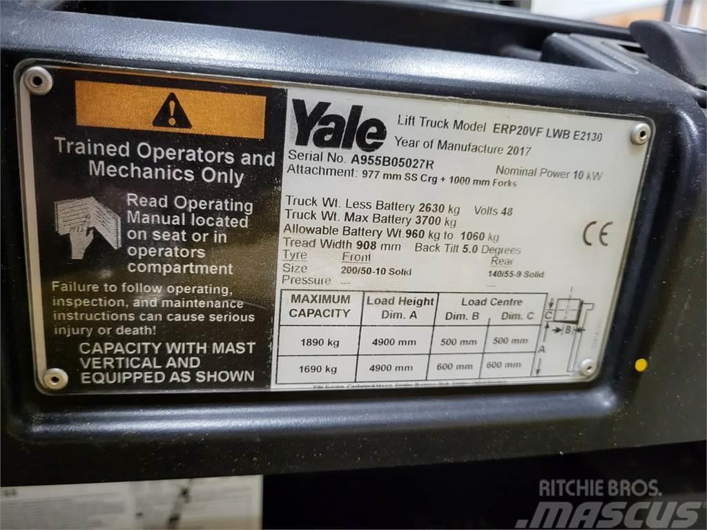Yale ERP20VF 2017 Chariots élévateurs électriques