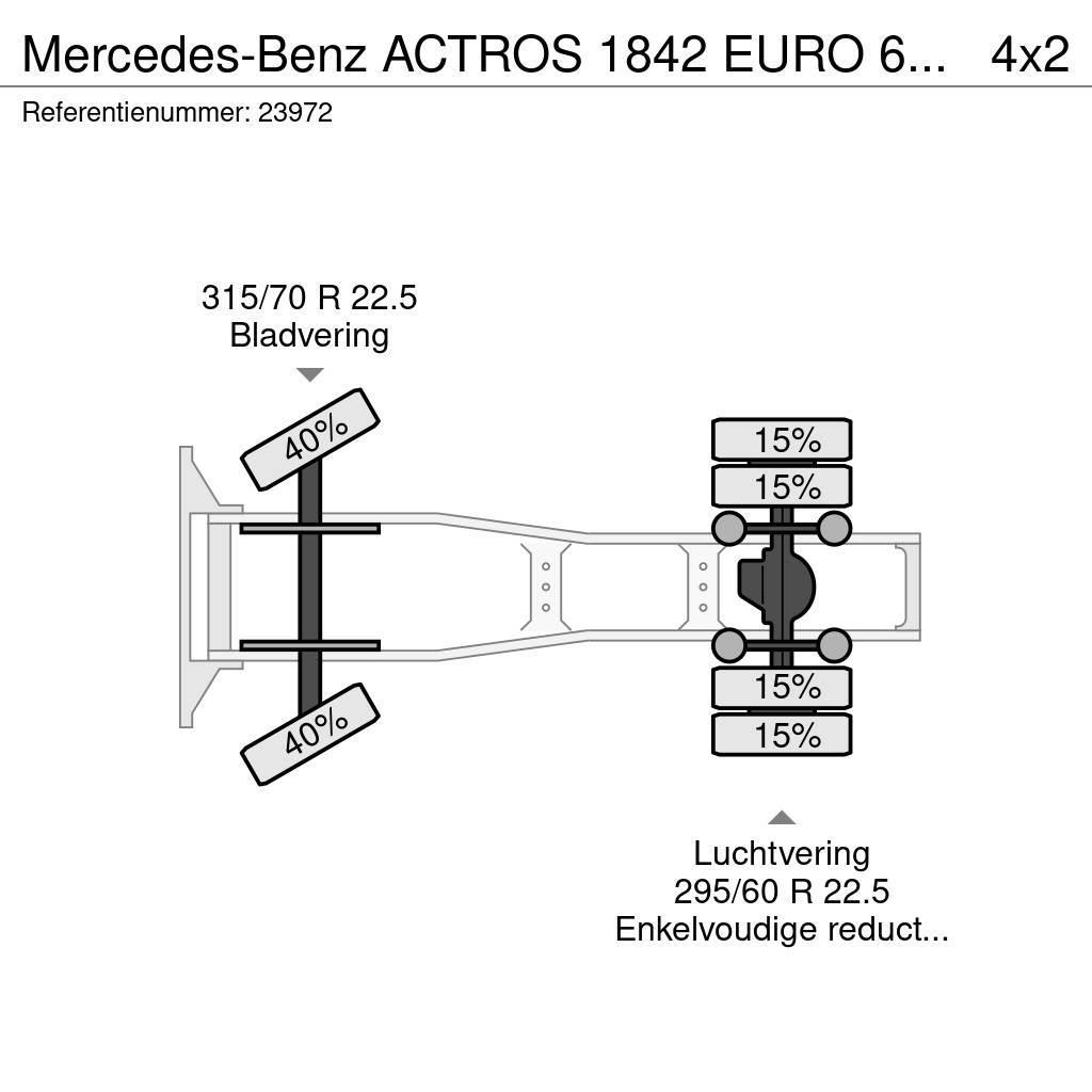Mercedes-Benz ACTROS 1842 EURO 6 RETARDER 864.000KM Tracteur routier