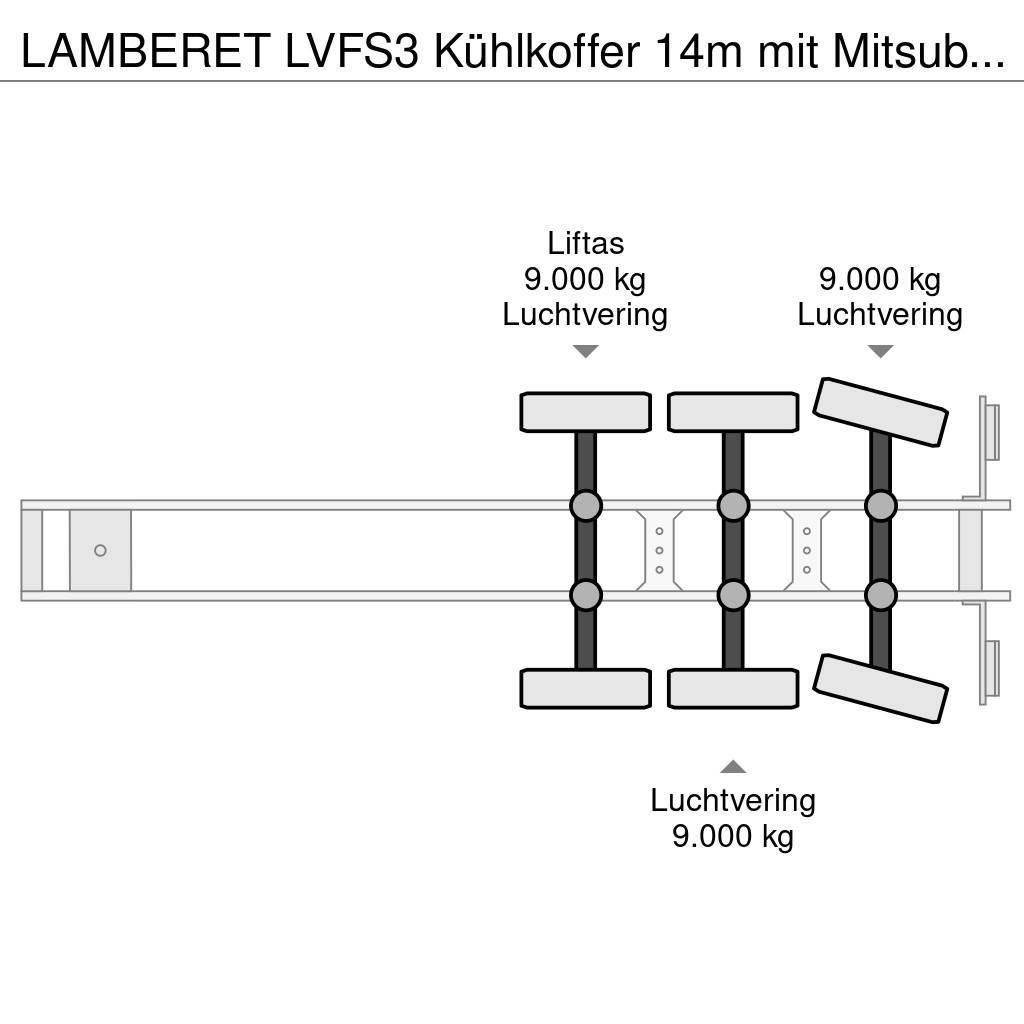 Lamberet LVFS3 Kühlkoffer 14m mit Mitsubishi -20° Semi remorque frigorifique