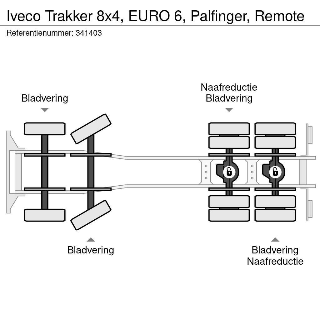 Iveco Trakker 8x4, EURO 6, Palfinger, Remote Camion plateau