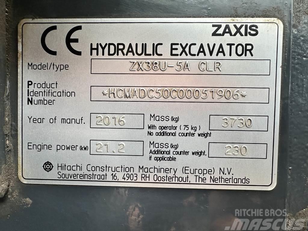 Hitachi ZX38U-5A Pelle sur chenilles