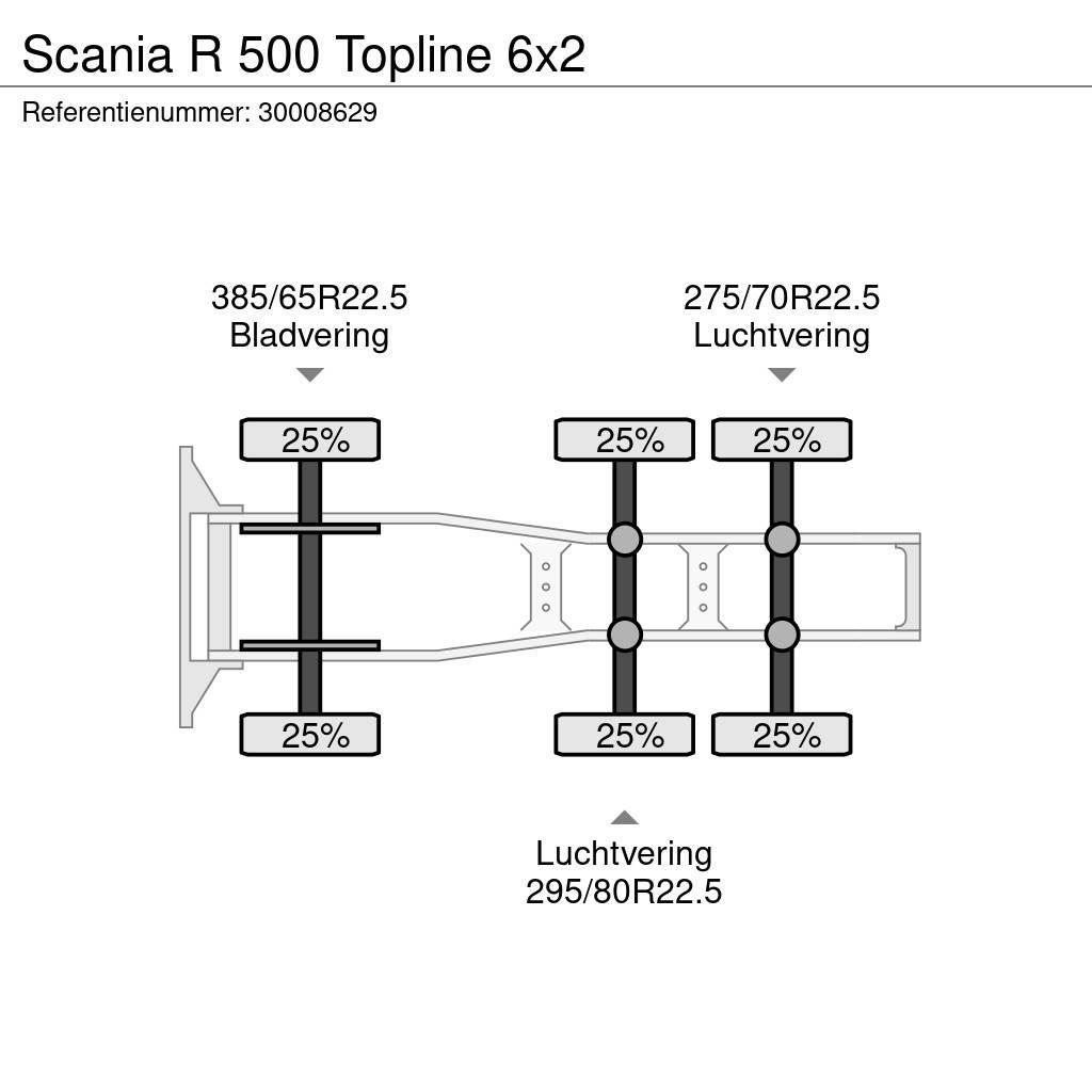Scania R 500 Topline 6x2 Tracteur routier