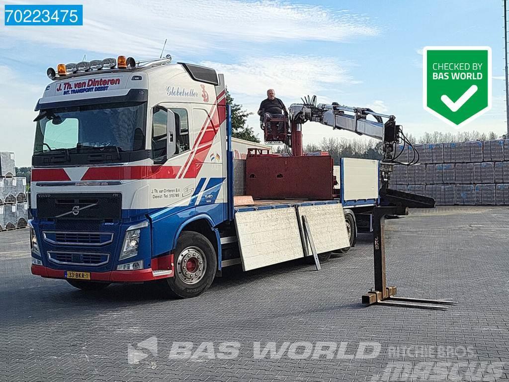 Volvo FH 540 6X2 NL-Truck HIAB 130 R F-2 Roller crane kr Camion plateau