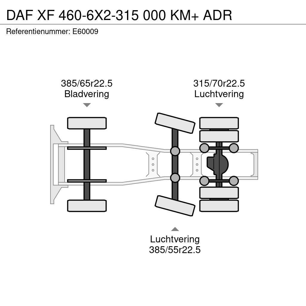 DAF XF 460-6X2-315 000 KM+ ADR Tracteur routier