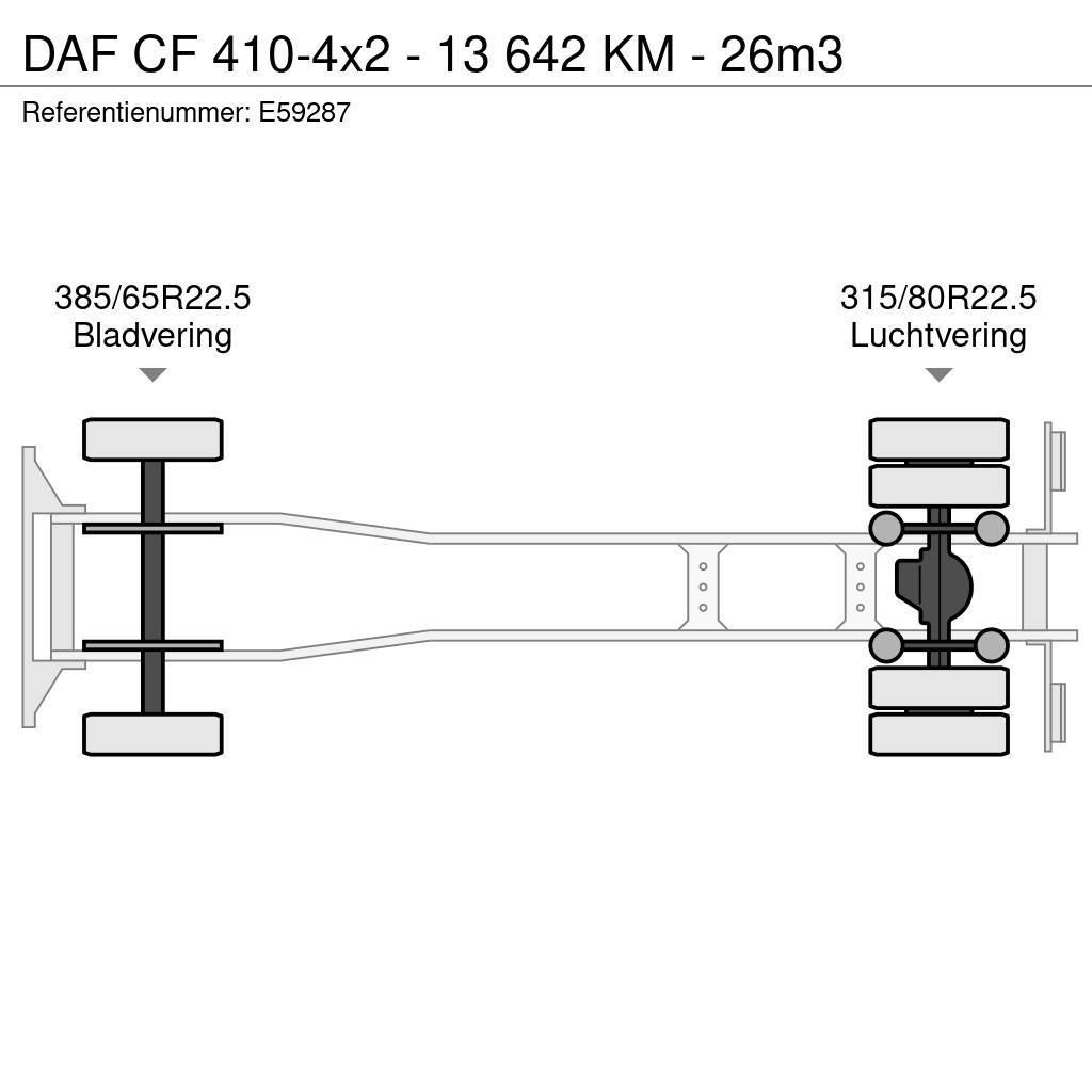 DAF CF 410-4x2 - 13 642 KM - 26m3 Camion benne