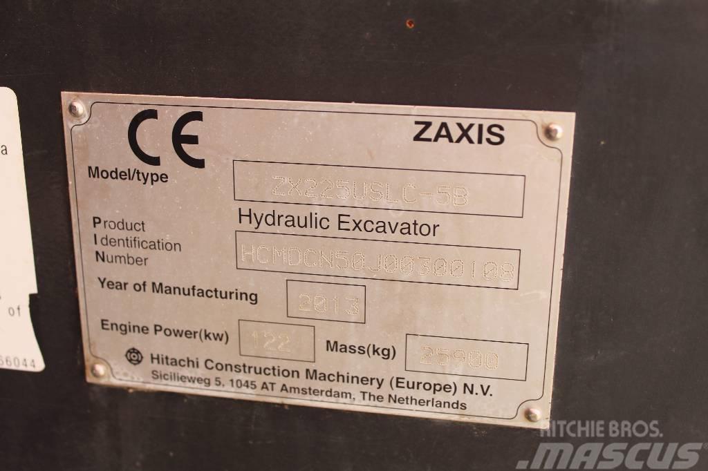 Hitachi ZX 225 USLC / Pyörittäjä, Kauha, Rasvari, Lämmitin Pelle sur chenilles