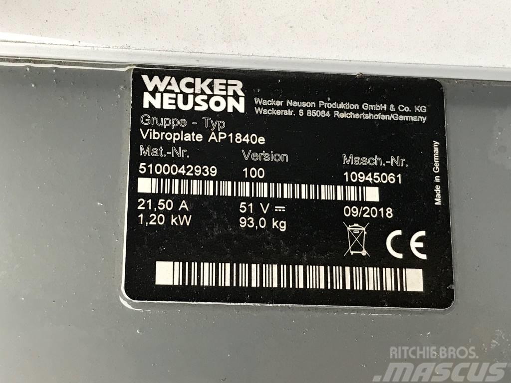 Wacker Neuson AP1840e Plaque vibrante