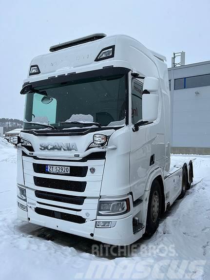 Scania R580 6X4 Hydraulikk, brøytefeste/uttak for spreder Tracteur routier