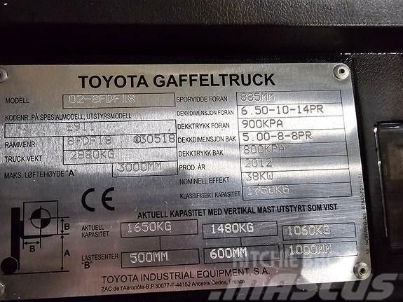 Toyota Tornero 02-8FDF18 Chariots diesel